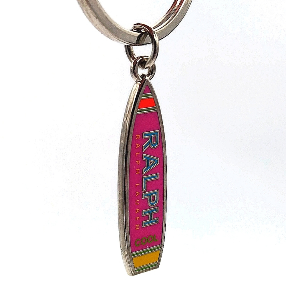 Pink Polo Ralph Lauren Vintage Surf Board Keychain Fob
